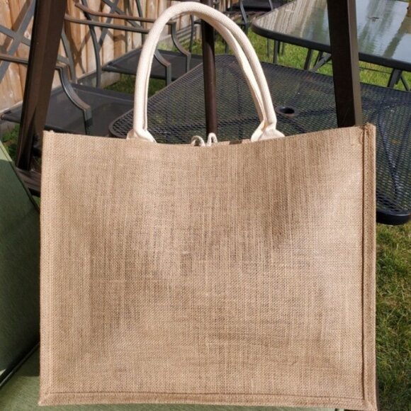 Custom Canvas Tote Bag, Large Size - Vogue Fashion Theme,  Cream Tote - Picture 8 of 16